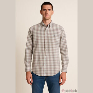 Polo Ralph Lauren 100% Cotton Bartlett Black And Red Plaid Shirt